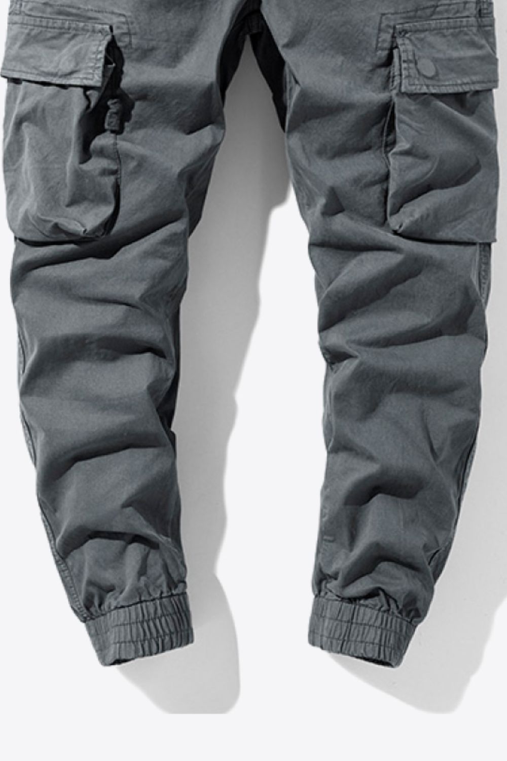 Drawstring Elastic Waist Cargo Joggers