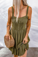 Robe à pois décoratifs et ourlet à volants