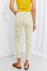 Jean skinny Judy Blue taille réelle à motif floral Golden Meadow