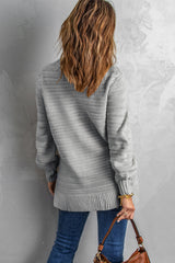 Crewneck High-Low Sweater