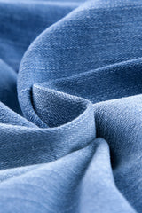 Jogginghose aus Denim im Used-Look mit Taschen