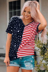 Stars Stripes V-Neck Tee