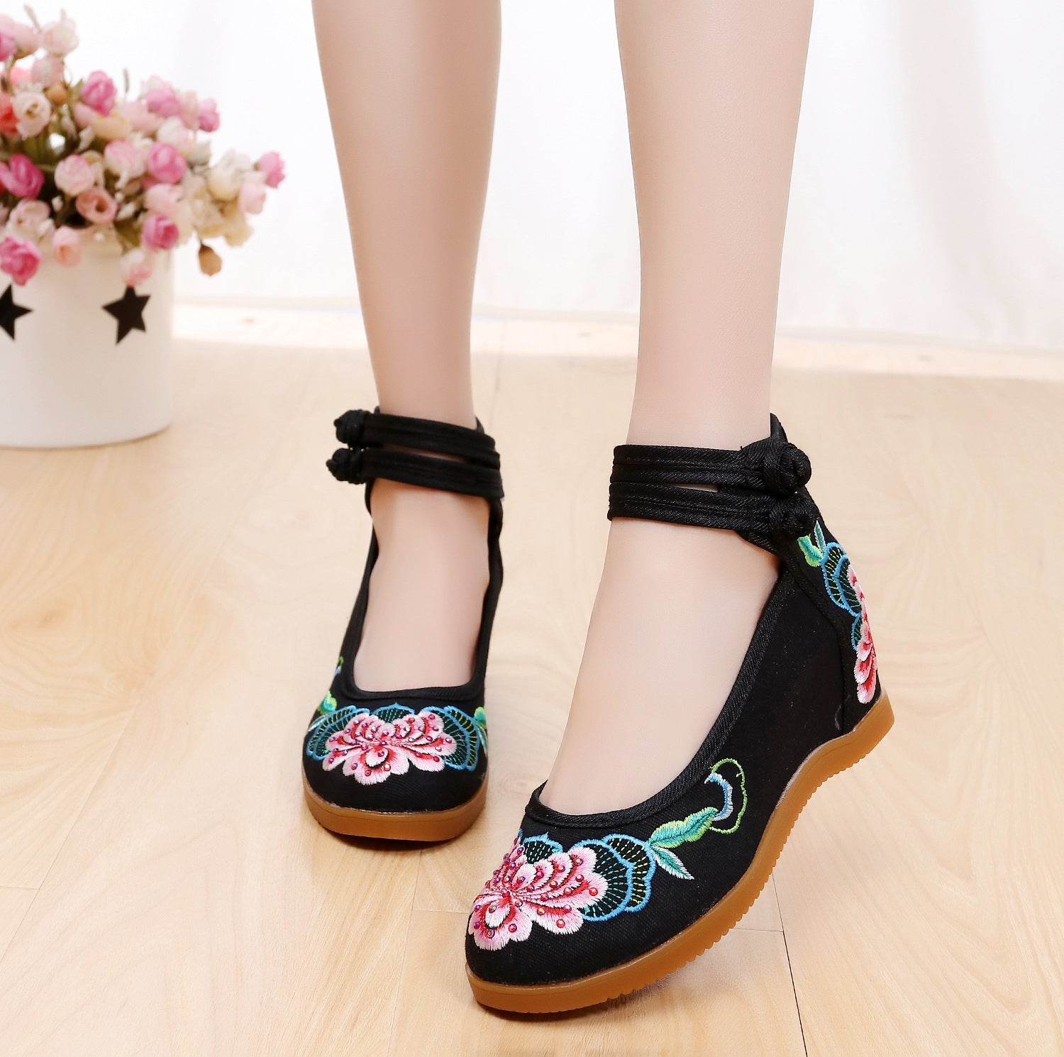 Women's Buckle Height Increasing Insole Bridal High