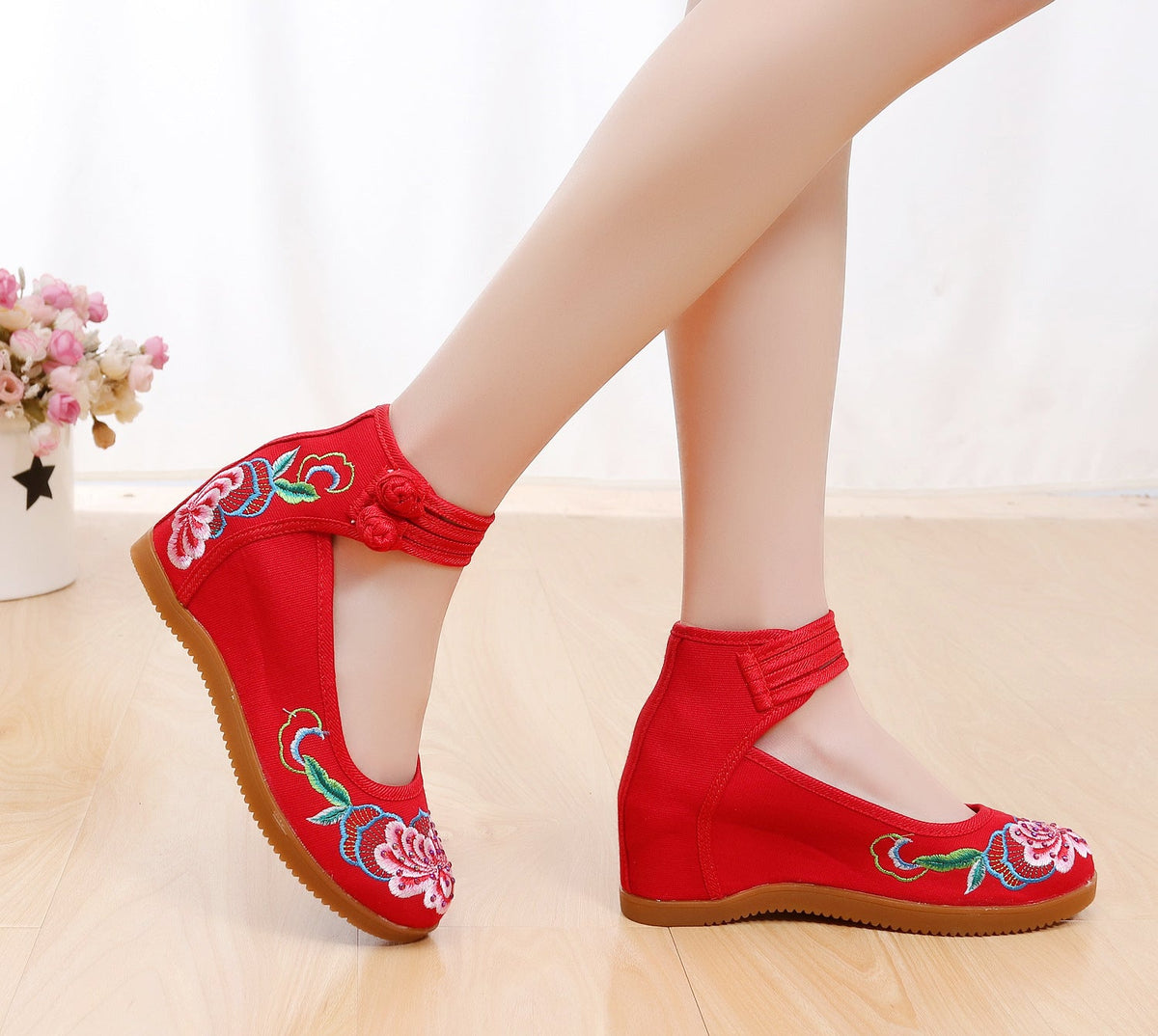 Women's Buckle Height Increasing Insole Bridal High