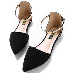 Hollow Pumps Female Large Size Flat Bottom