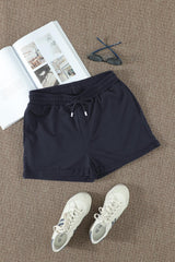 Shorts mit Bündchen und Kordelzug in der Taille