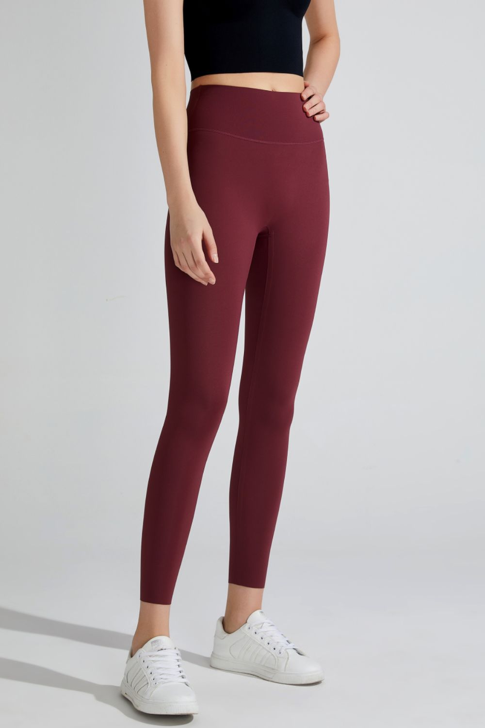 Atmungsaktive Sport-Leggings mit hoher Taille