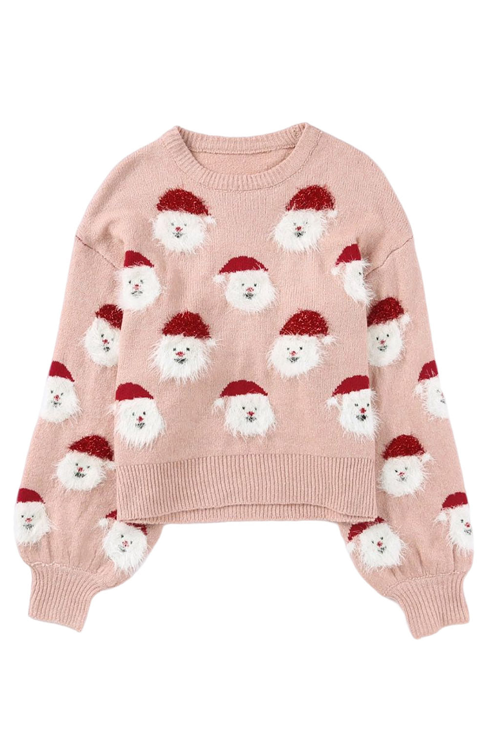 Green Christmas Santa Claus Pullover Sweater