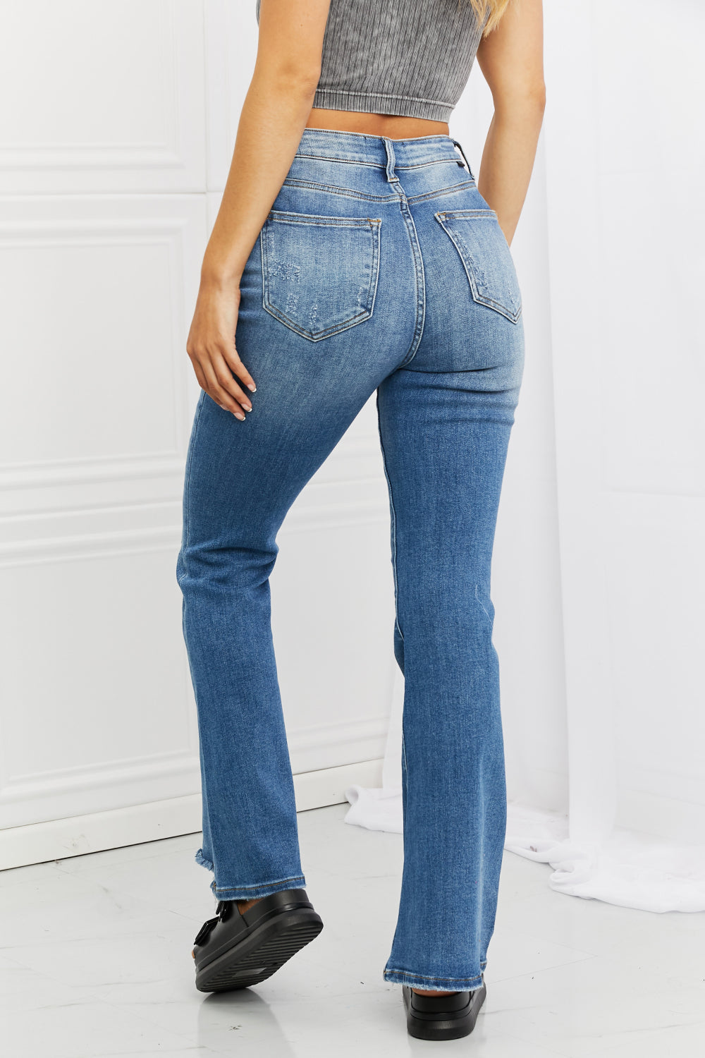 Jean évasé taille haute RISEN Iris