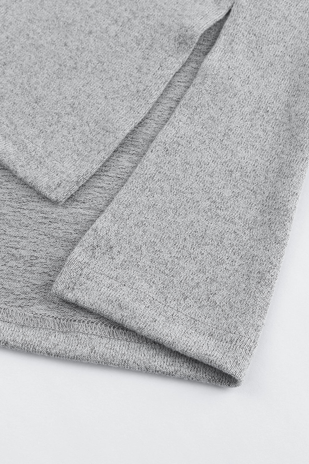 Hoodie mit Kordelzugdetail und hohem Saum
