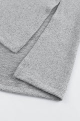 Hoodie mit Kordelzugdetail und hohem Saum