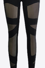 Gespleißte Mesh-Leggings