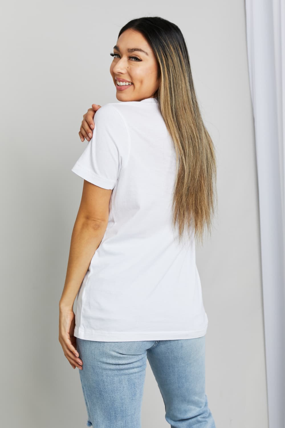 T-shirt graphique en coton Simply Love IT'S FINE I'M FINE EVERYTHING'S FINE