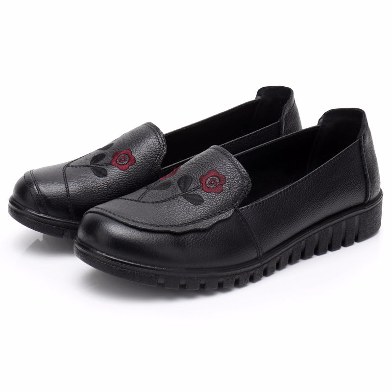 Women's Pumps First Layer Cowhide Mother Soft