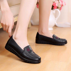 Women's Pumps First Layer Cowhide Mother Soft