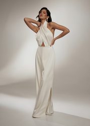 Jumpsuit Sleeveless Halter Jumpsuit Backless