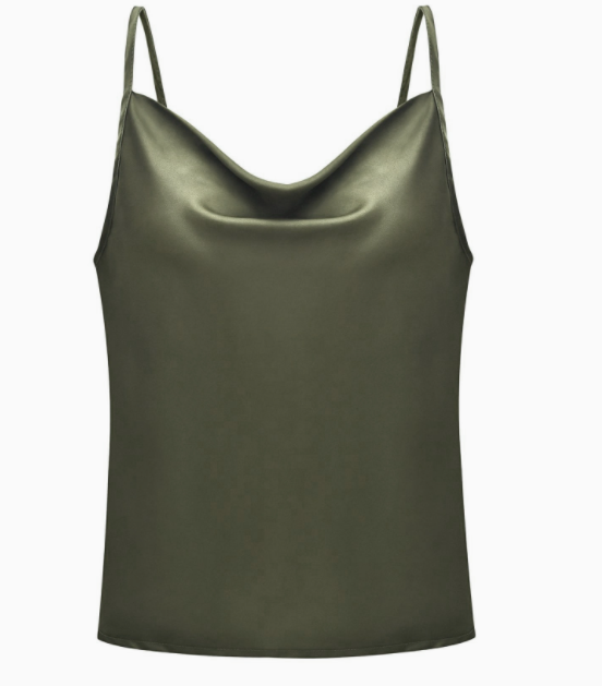 Solid Color Camisole Bottoming Chiffon Shirt Top