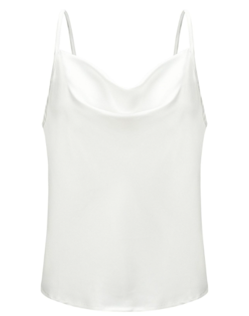 Solid Color Camisole Bottoming Chiffon Shirt Top