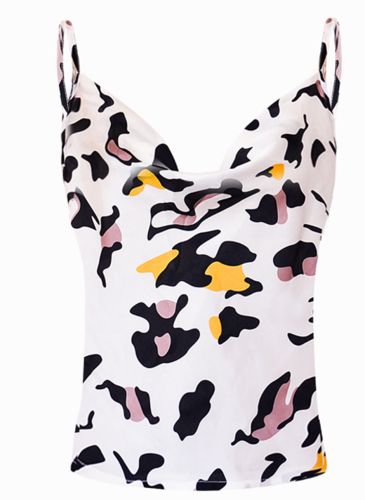 Solid Color Camisole Bottoming Chiffon Shirt Top