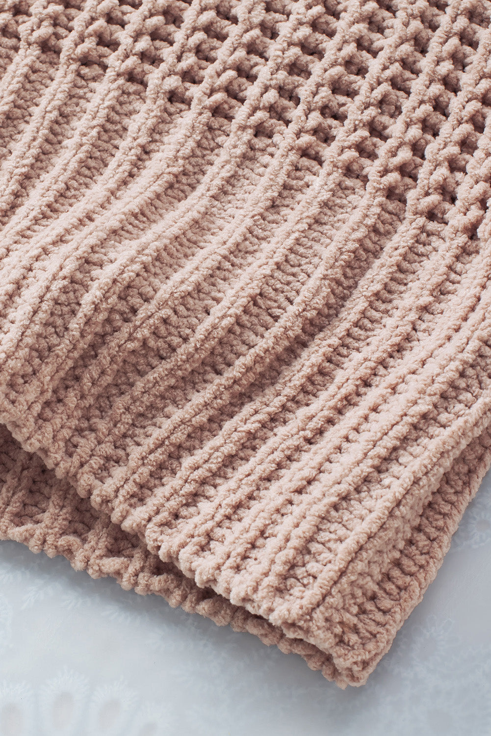 Khakifarbene, einfarbige, lässige Strickjacke mit Knöpfen