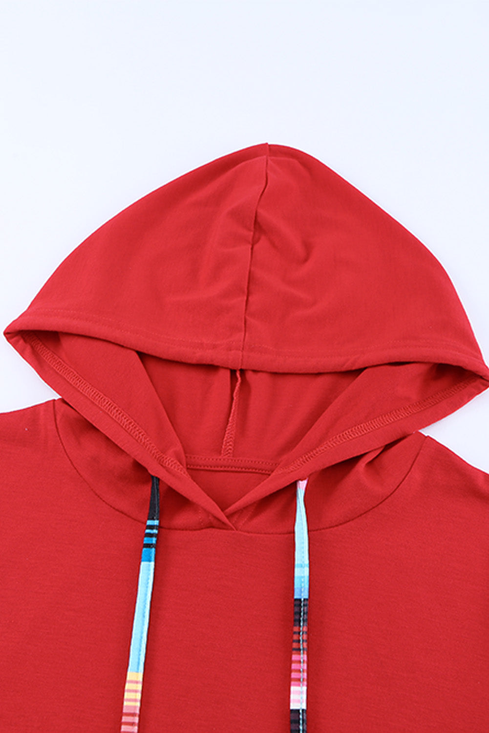 Gestreifter Hoodie mit Kordelzug und Kängurutasche