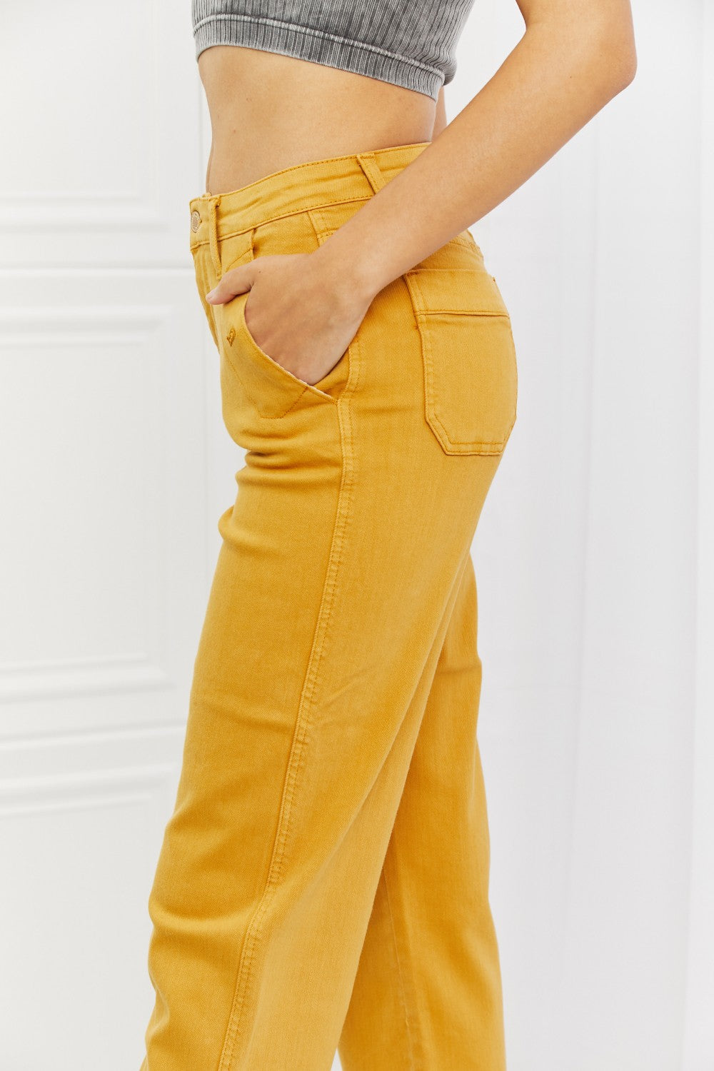 Jean court droit taille haute Judy Blue Jayza