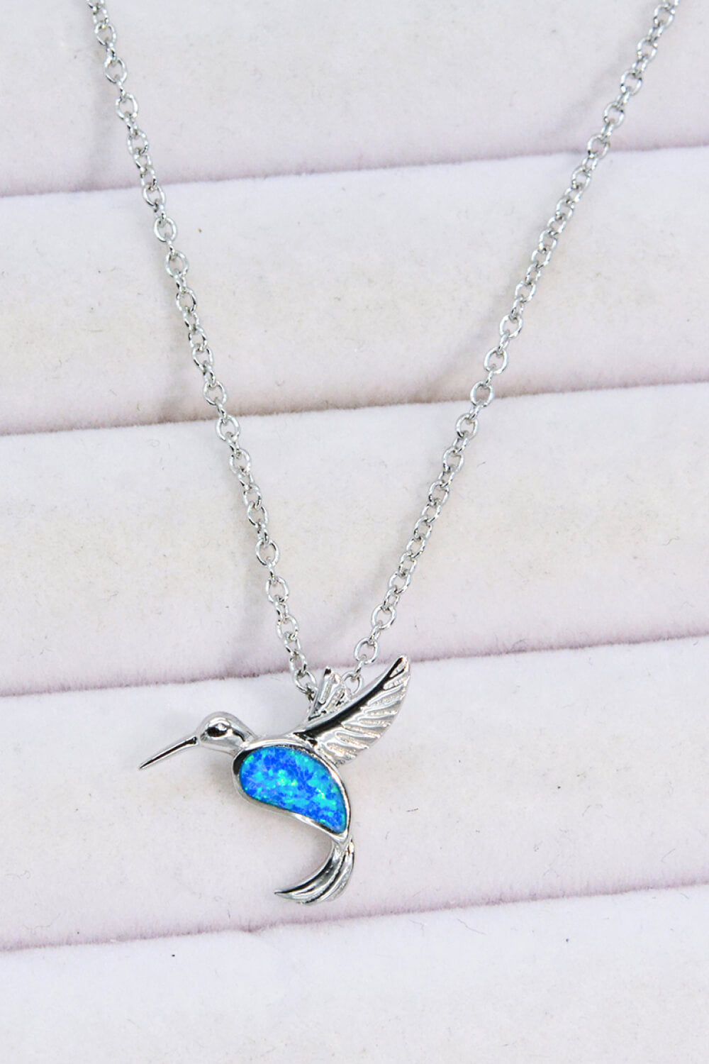 Opalvogel 925 Sterling Silber Halskette