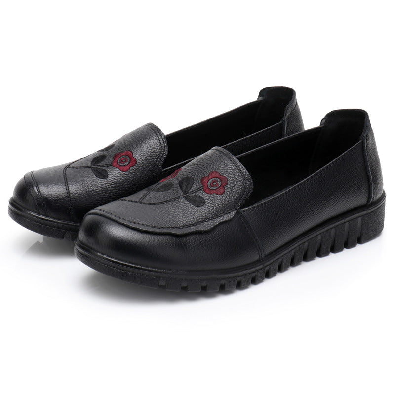 Women's Pumps First Layer Cowhide Mother Soft