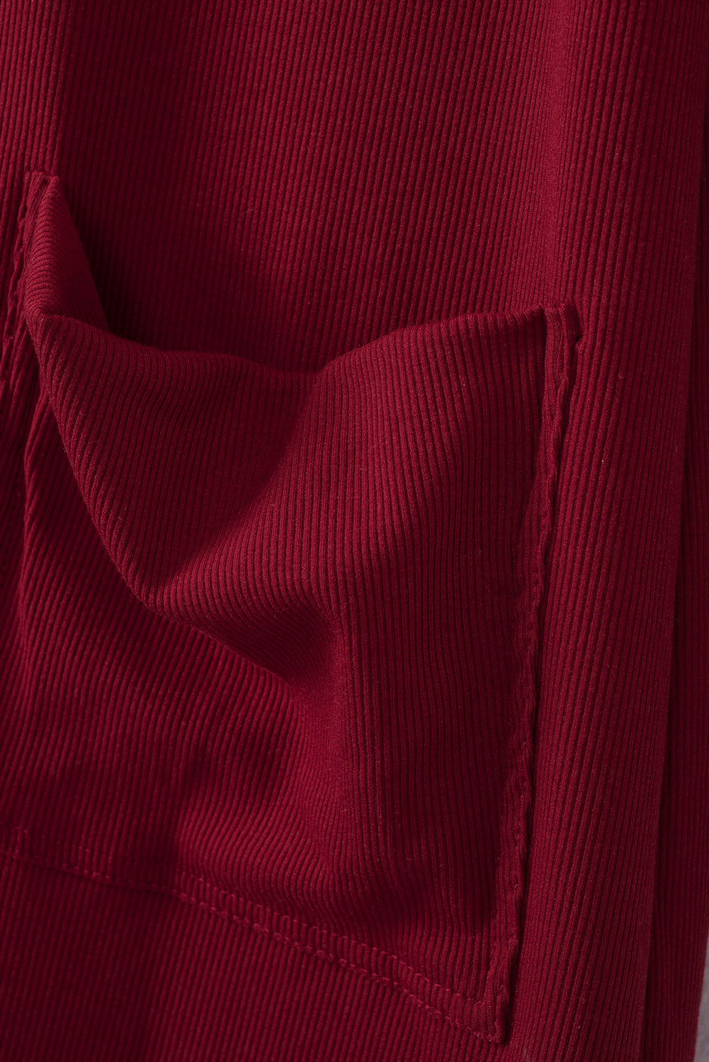 High-Low-Cardigan mit V-Ausschnitt und Taschen