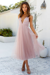 French Deep V-neck Backless Gauzy High Waist Maxi Dress Female
