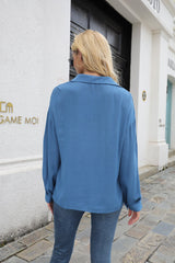 Chemise à manches longues à col Johnny