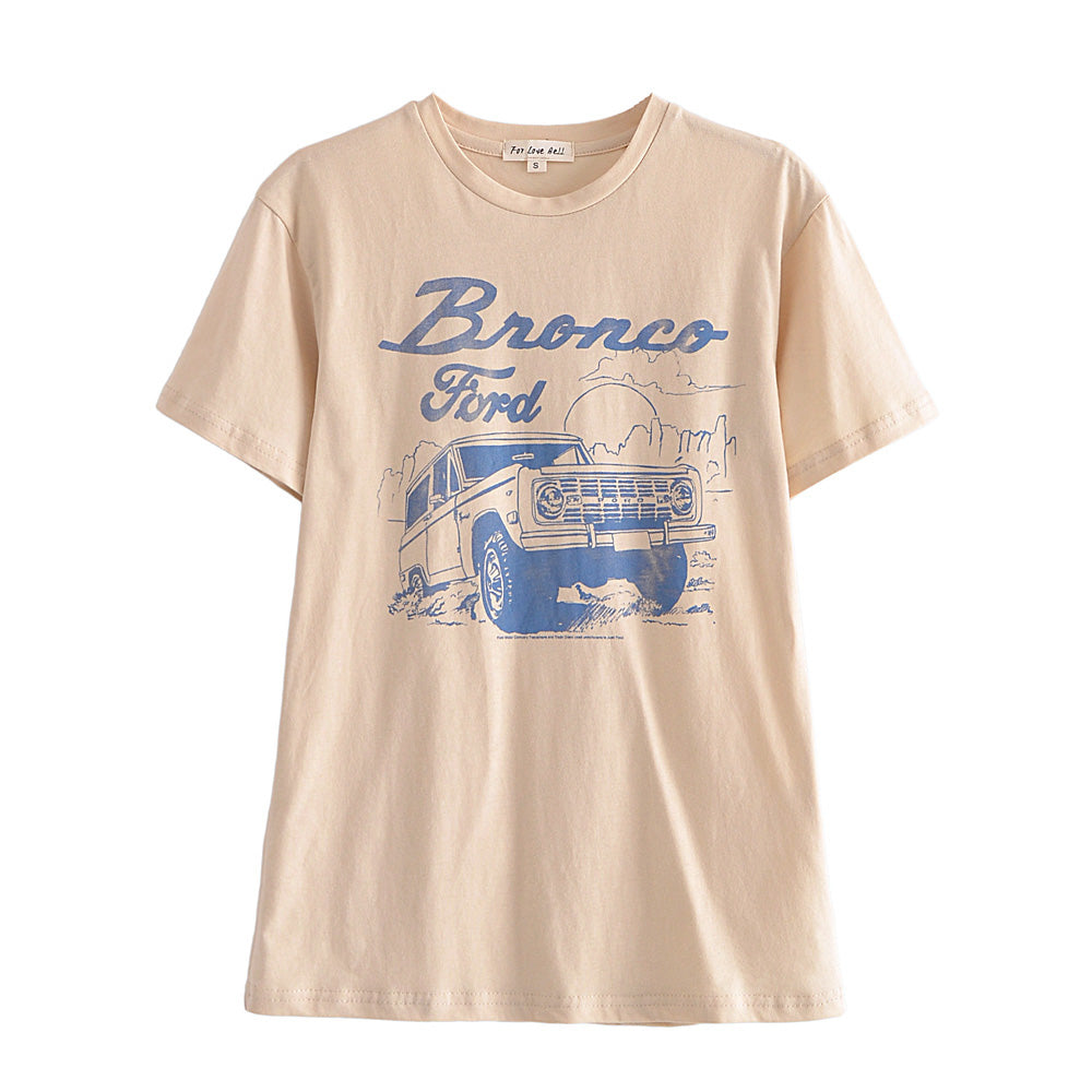 Early All-Match Car Printed T shirt Graphic