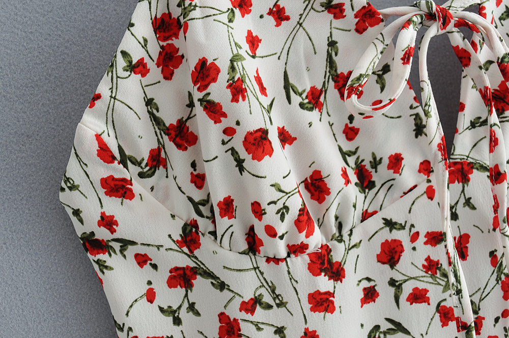 Streetable Elegant Printing Gallus Siamese Hosen Romper