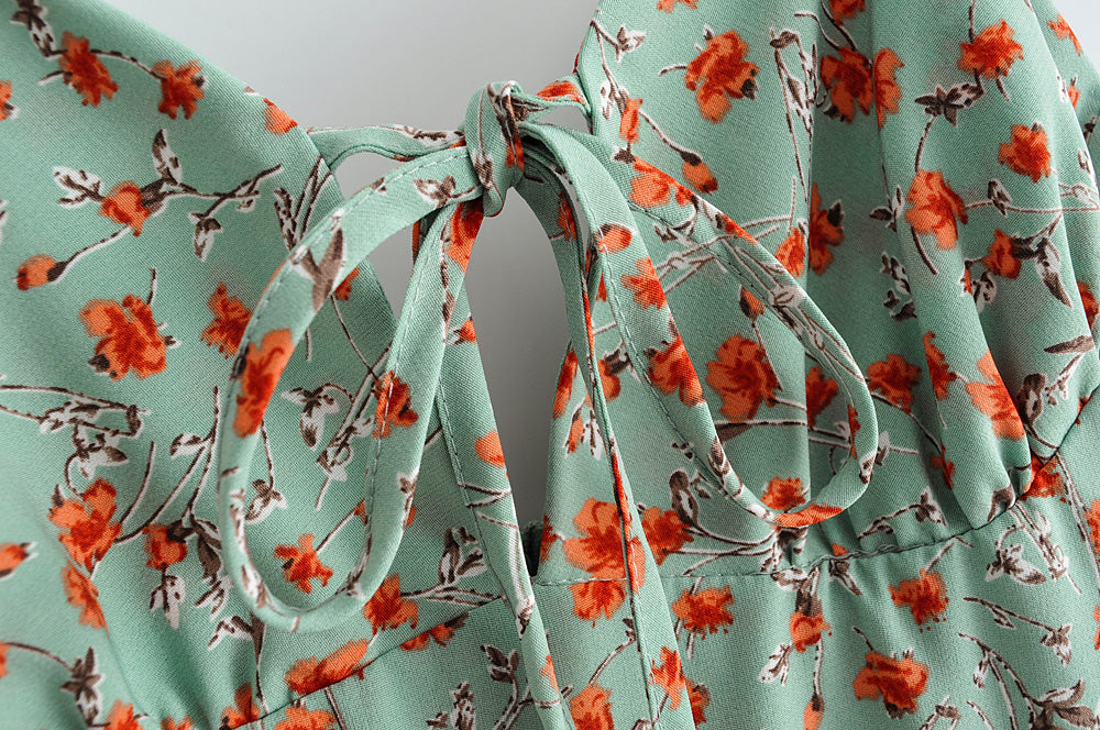 Streetable Elegant Printing Gallus Siamese Hosen Romper