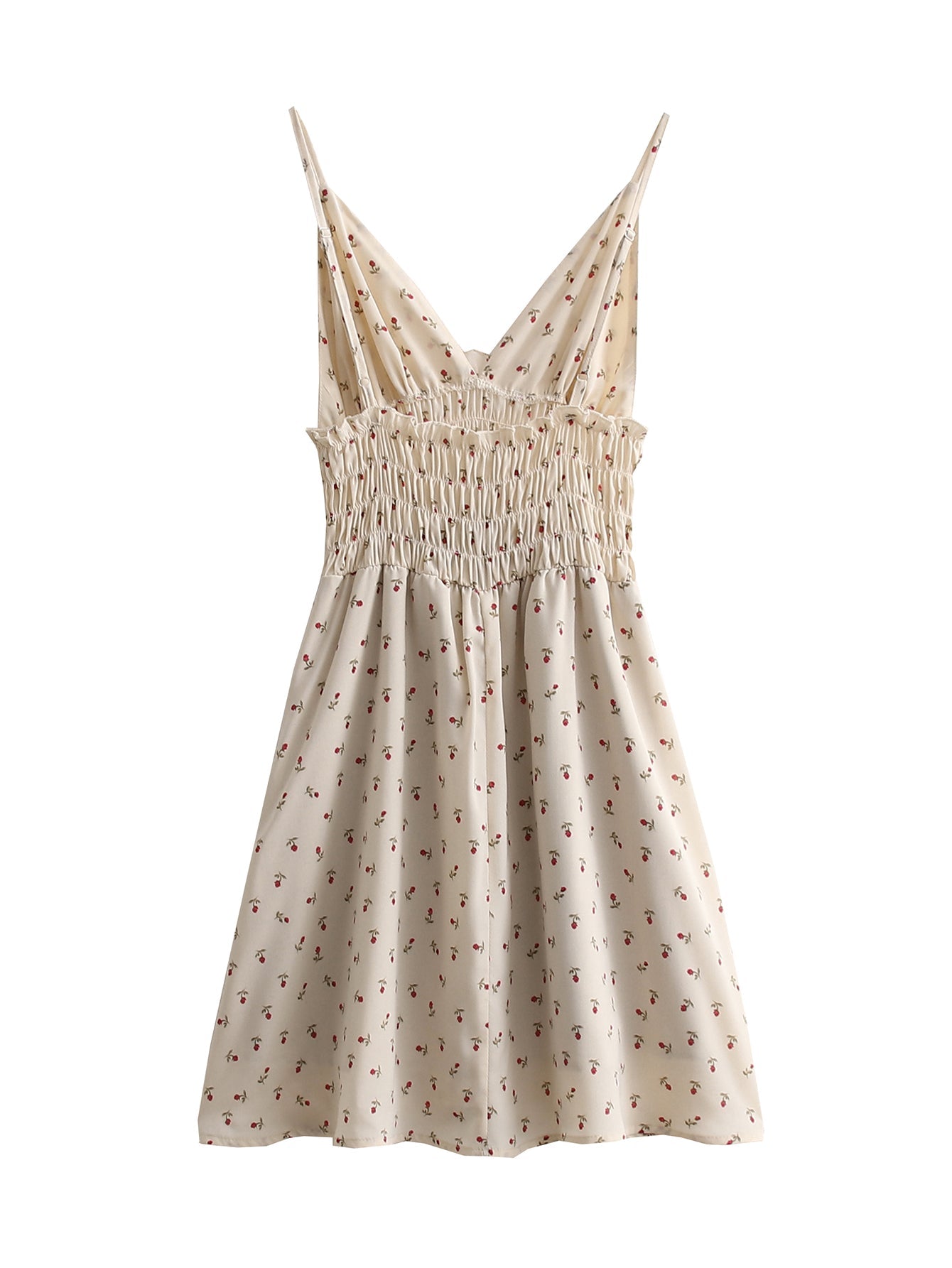 Sundress Same Spaghetti-Strap Floral Print Dress