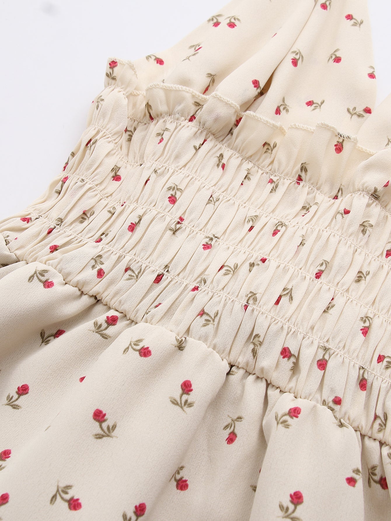 Sundress Same Spaghetti-Strap Floral Print Dress