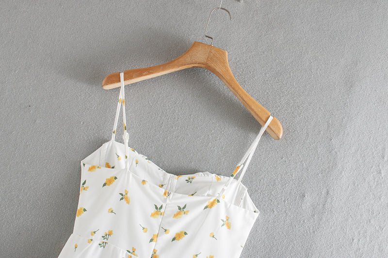 Robe nuisette simple et ajustée à imprimé élégant