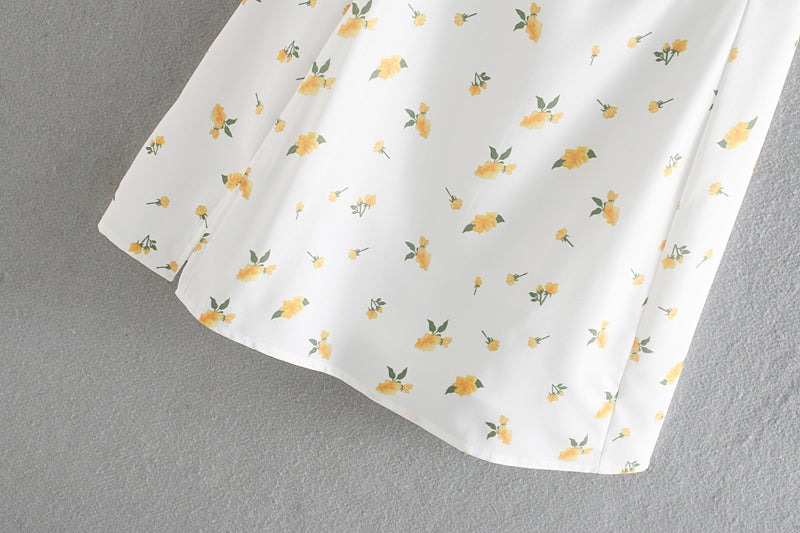 Robe nuisette simple et ajustée à imprimé élégant