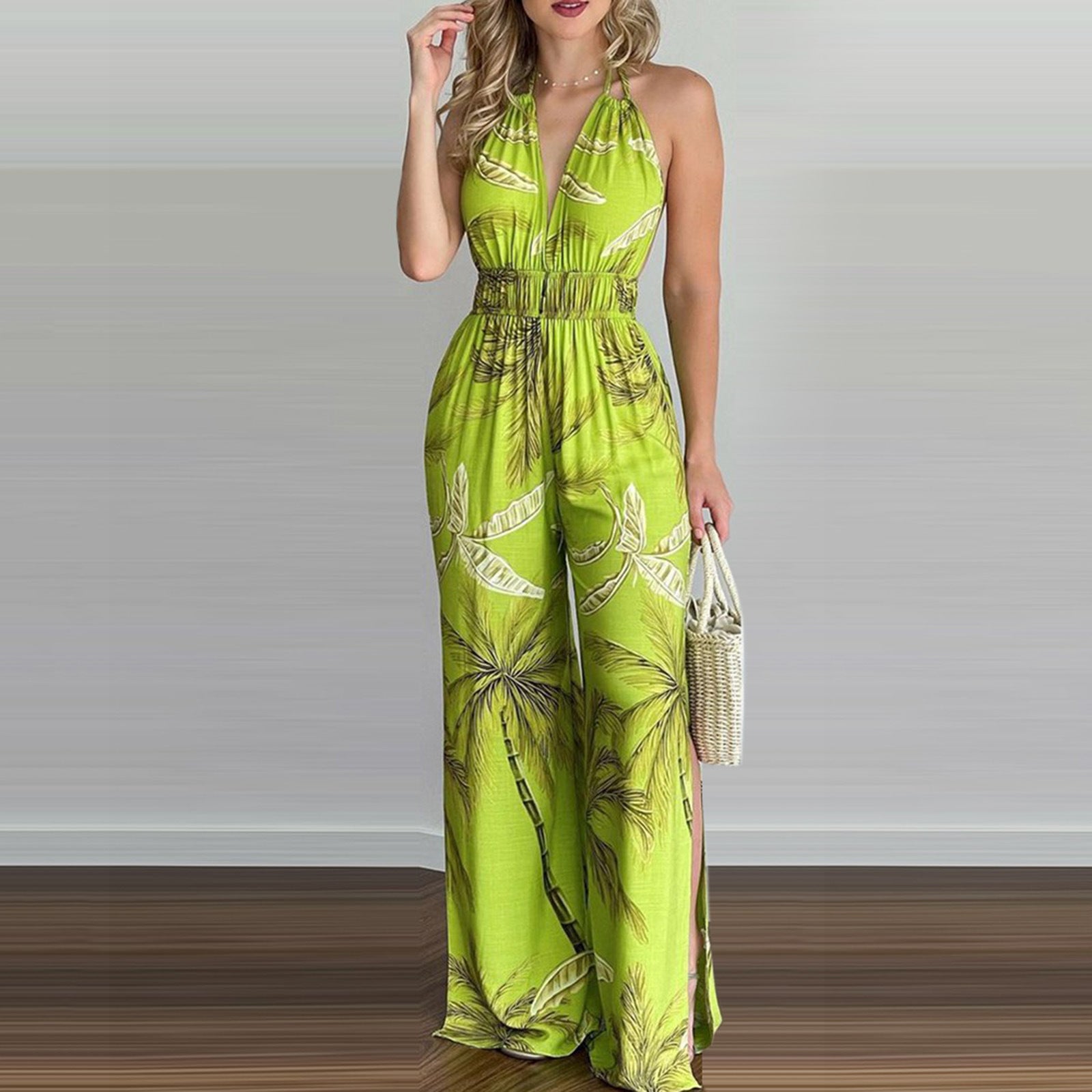 Digital Printing Colorful Jumpsuit