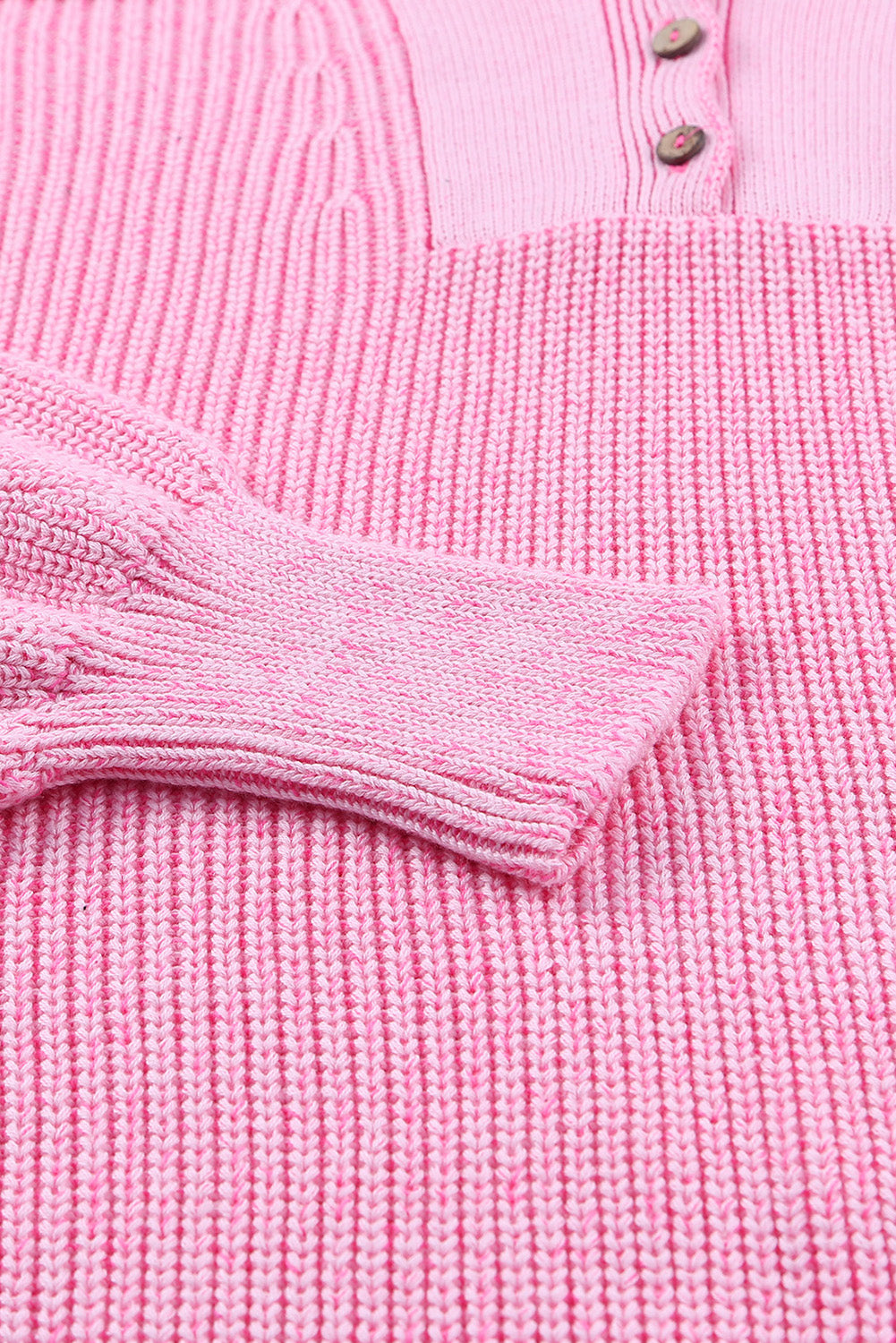 Kapuzenpullover mit Viertelknopf und Kordelzug