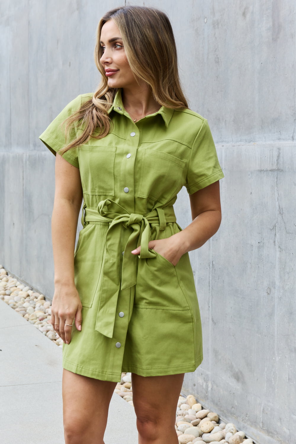 Robe boutonnée pleine grandeur Jady By Jane Stick With Me