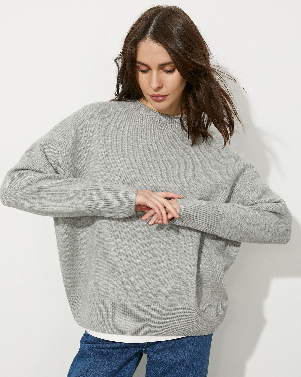 Russian Sweater Round Neck Pullover Loose Sweater