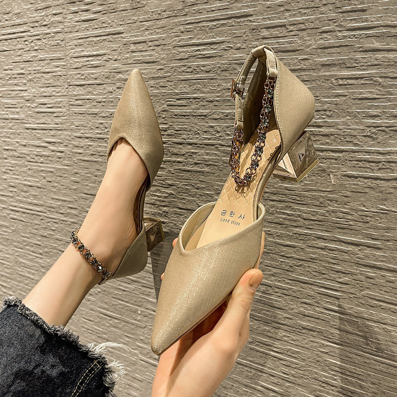 Stylish Women's High Chunky Hollowed Spring