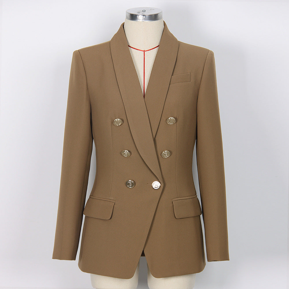 Advanced Blazer Classic Green Collar Blazer High Quality