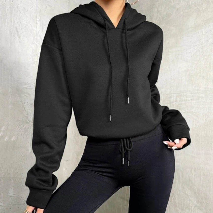 Pullover Sweater Top Hooded Loose Sweater