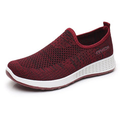 Women's Breathable Mesh Slip-on Mother Flat Sports