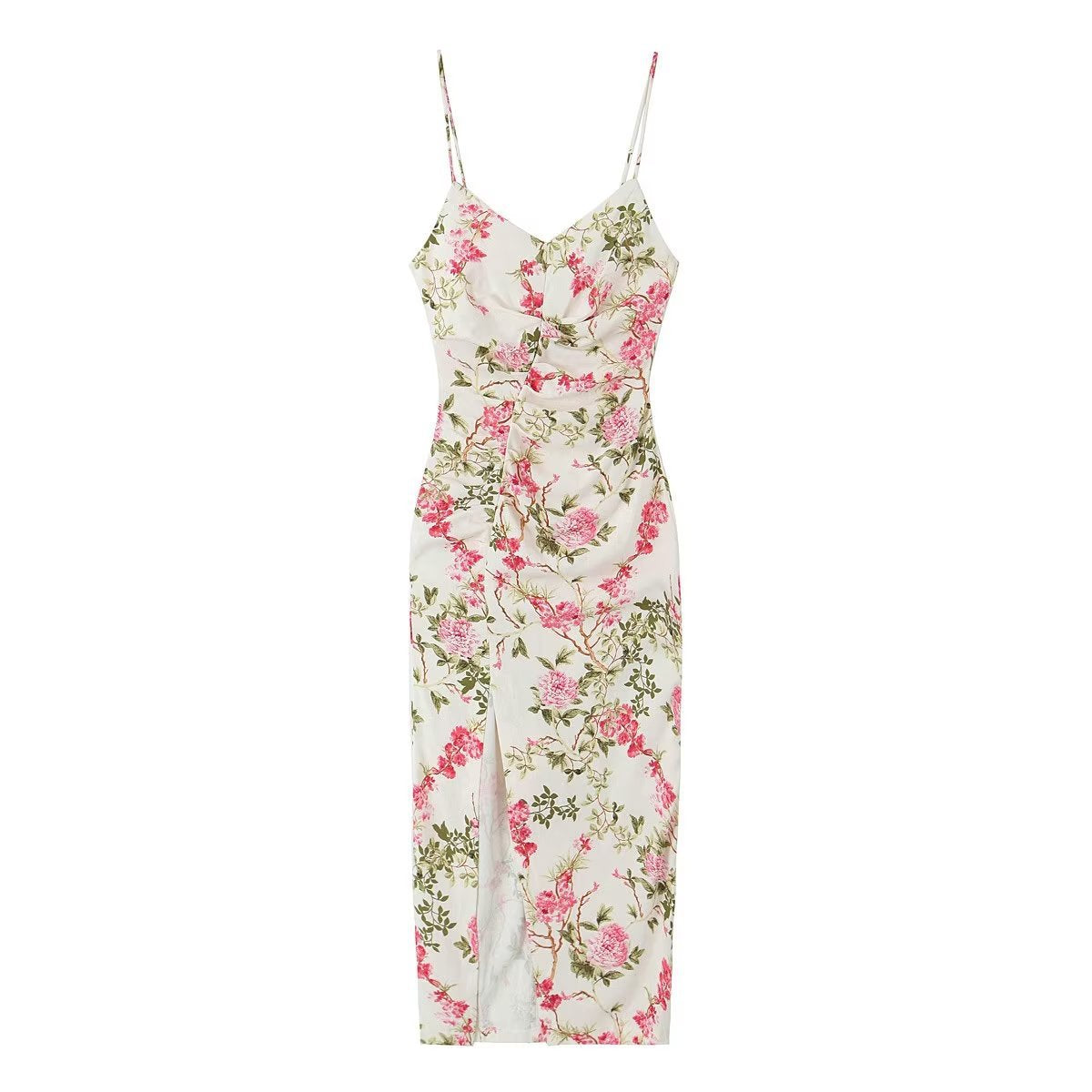 Midikleid mit Blumendruck