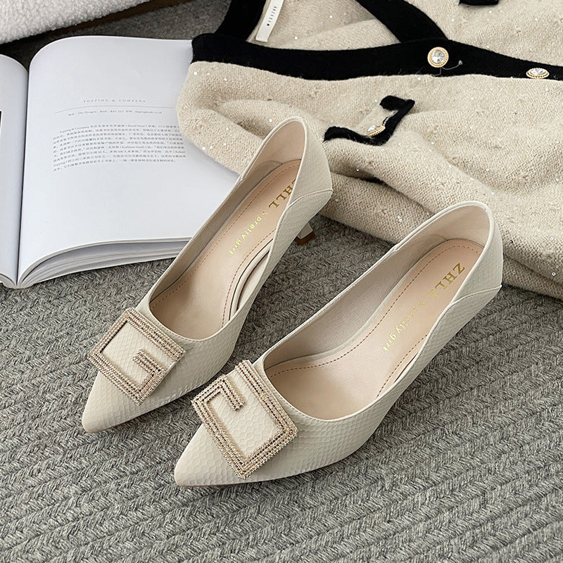 Escarpins souples pour femme, pieds larges