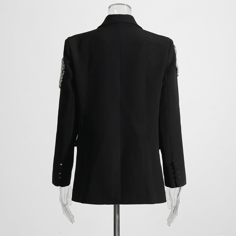 Korean Loose Straight Affordable Luxury Bow Stitching Blazer
