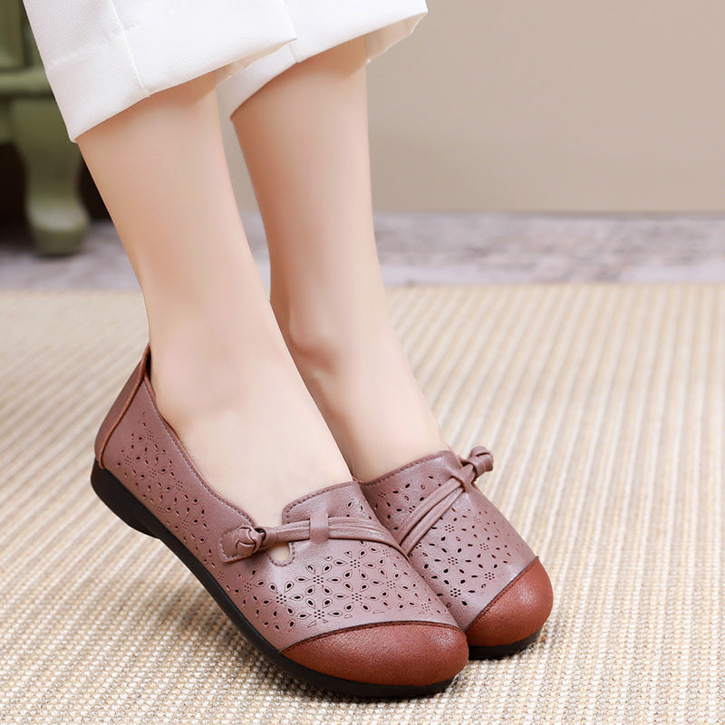 Women's Comfortable Breathable Hollow Flat Soft Bottom